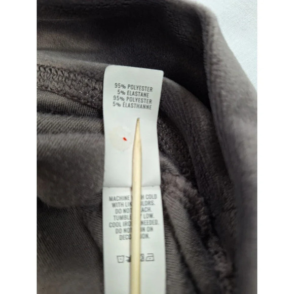 Offline By Aeire Velvet Cropped Hoodie Pullover Grey Size Large - Picture 5 of 8